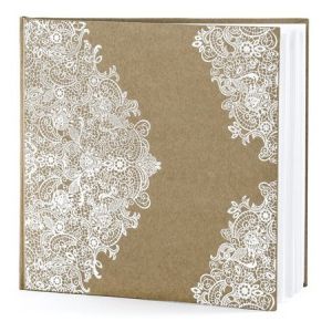 Księga Gości PartyDeco 21x19.7cm/22 Kraft